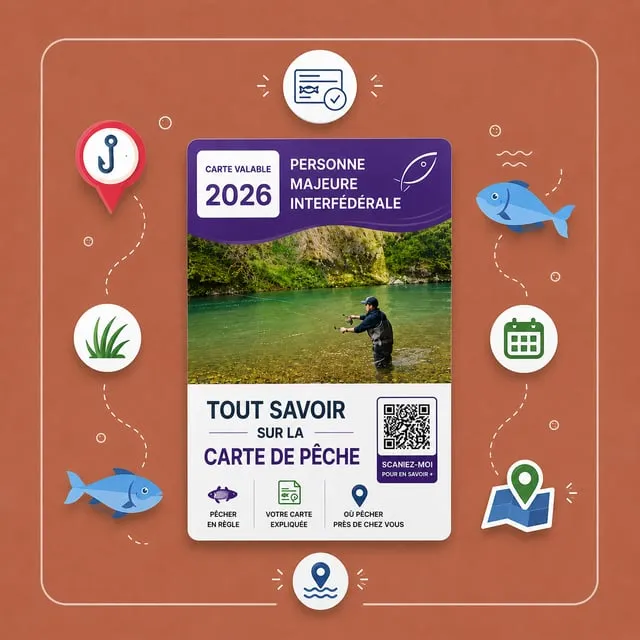Carte de pêche 2026 : prix et réglementation en France