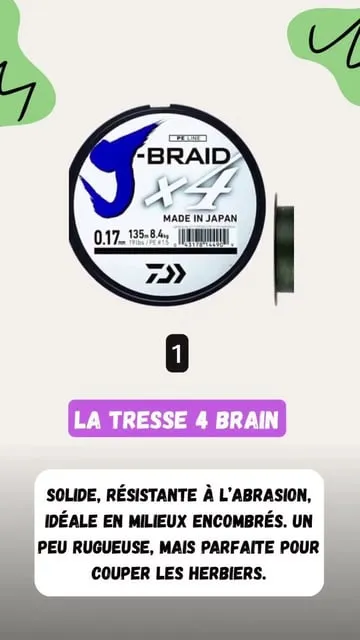 Comment choisir sa tresse de pêche : 4, 8 ou 12 brins ?