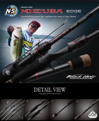 NS BLACK HOLE - MEDUSA EDGE - C-702MH - Fishing Grid
