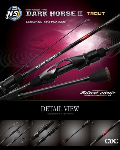 DARK HORSE Ⅱ TROUT - S-602UL - Fishing Grid