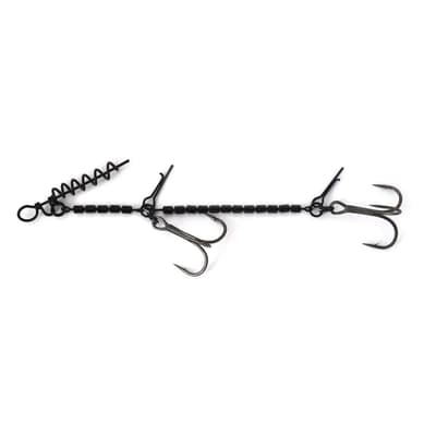 Xorus Ulti Shallow Rig Long, monture articulée à deux triples - Fishing Grid
